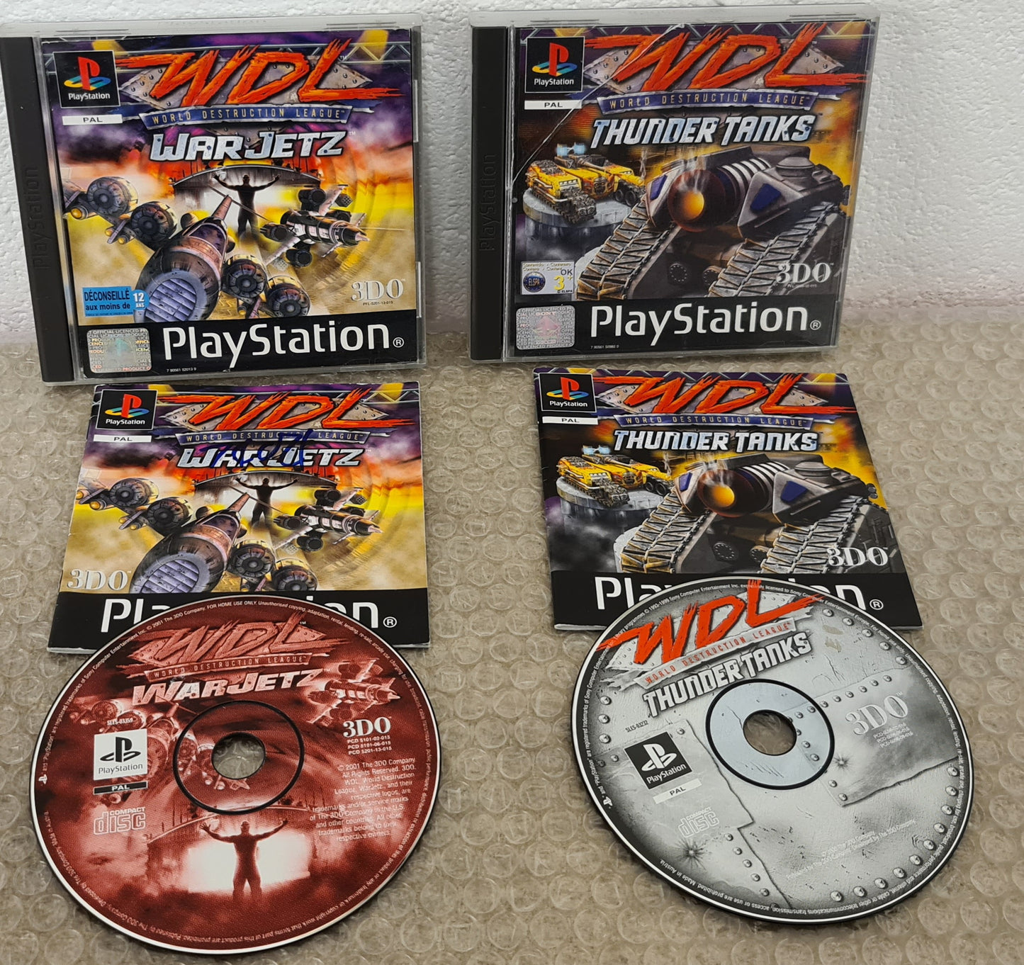 World Destruction League Thunder Tanks & Warjetz Sony Playstation 1 (P ...