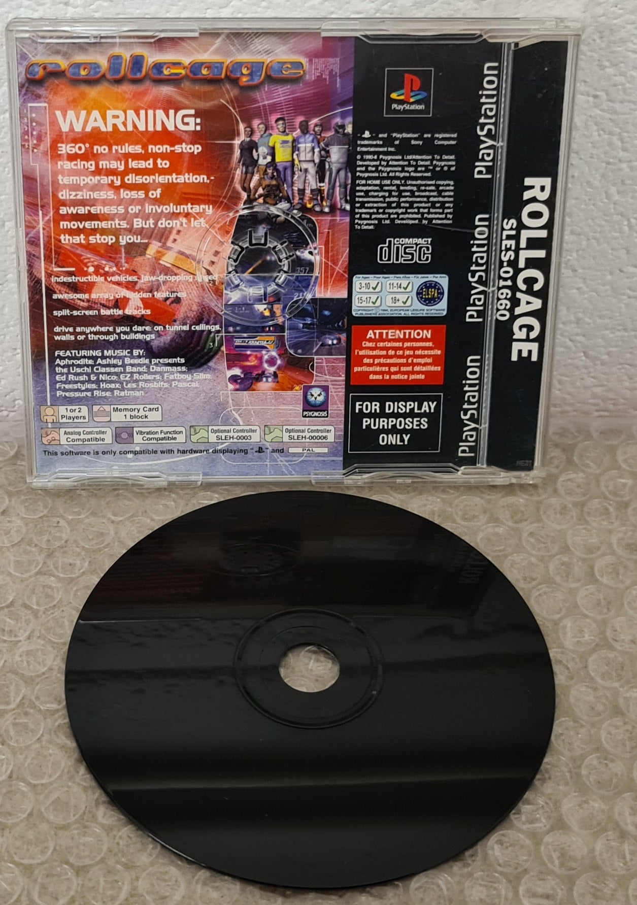 Rollcage Sony Playstation 1 (PS1) RARE Demo Game