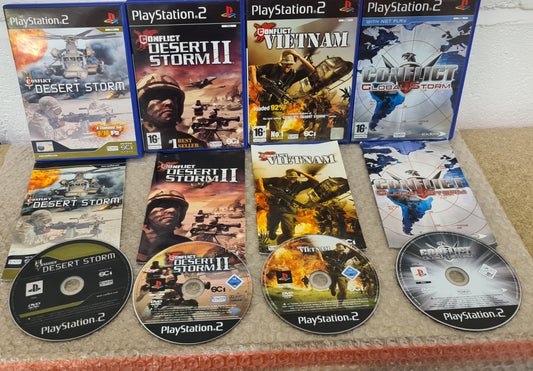 Conflict X 4 Sony PlayStation 2 (PS2) Game bundle