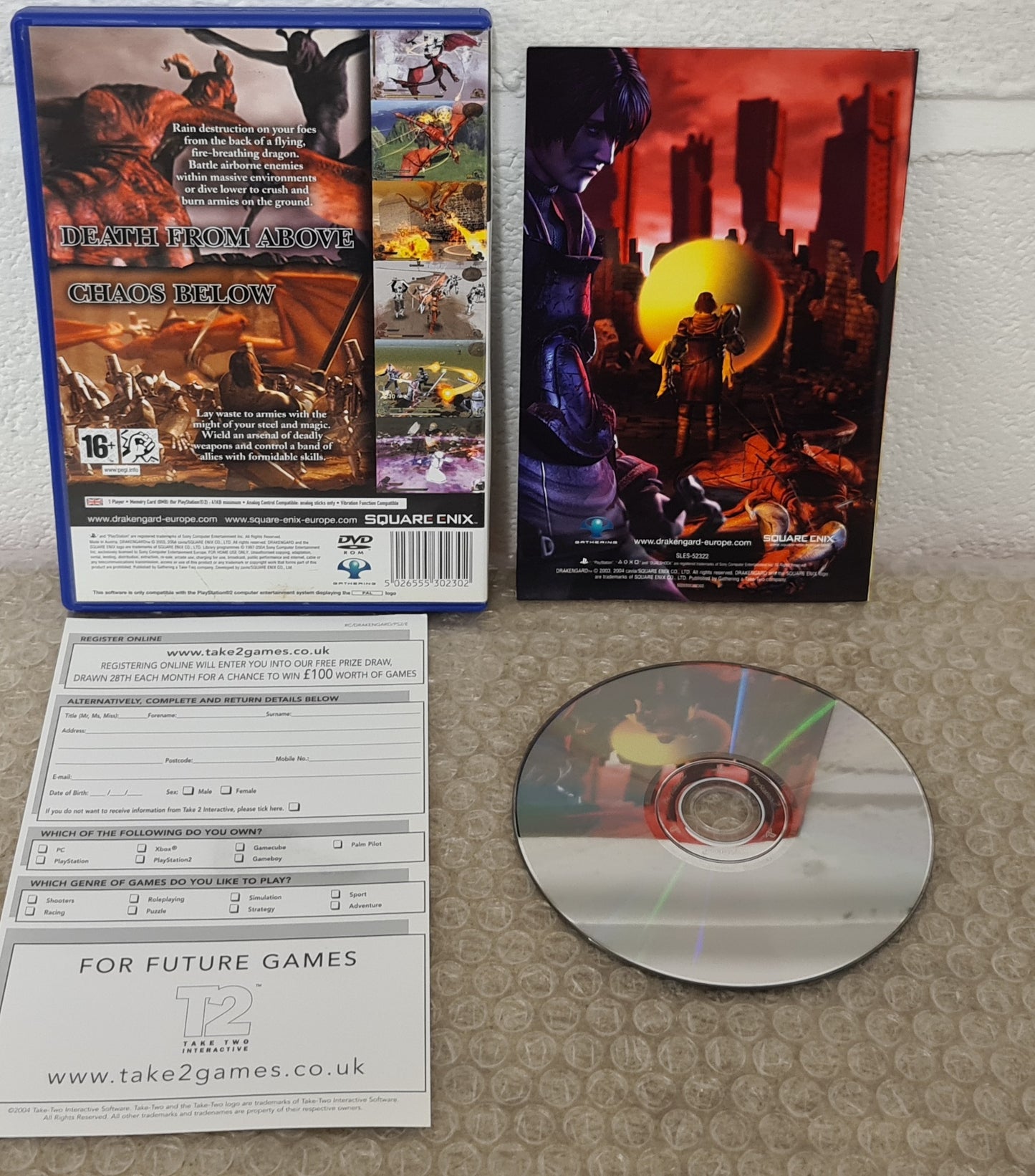 Drakengard Sony PlayStation 2 (PS2) Game