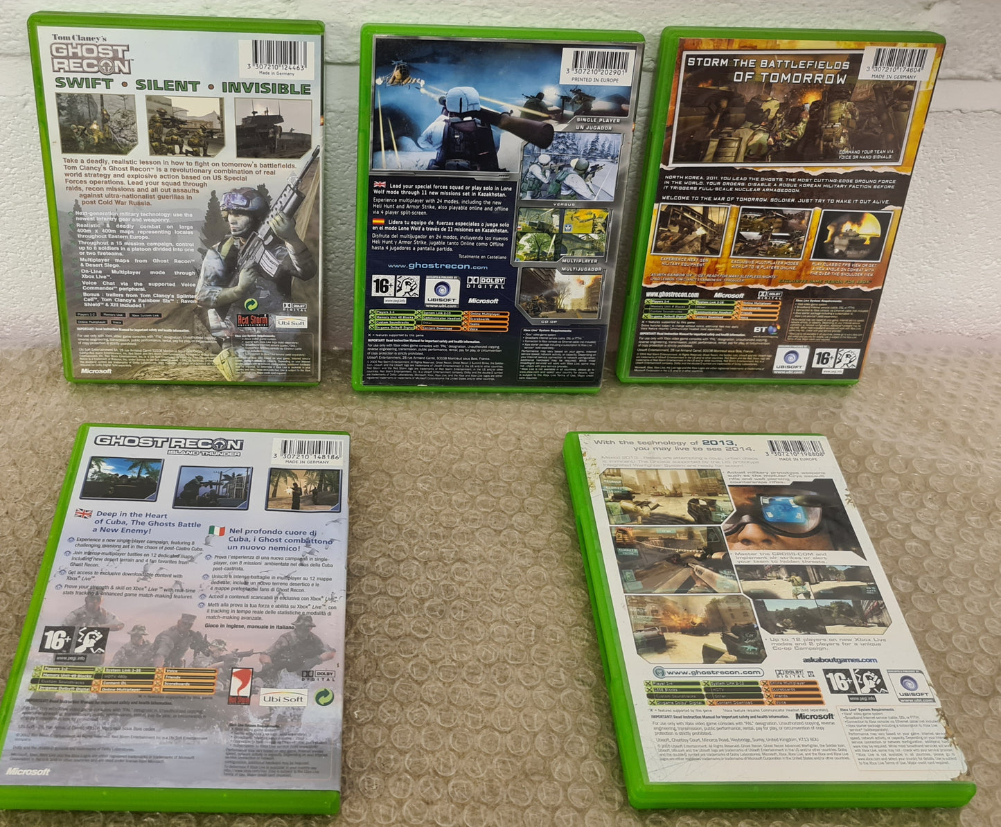 Tom Clancy's Ghost Recon X 5 Microsoft Xbox Game Bundle