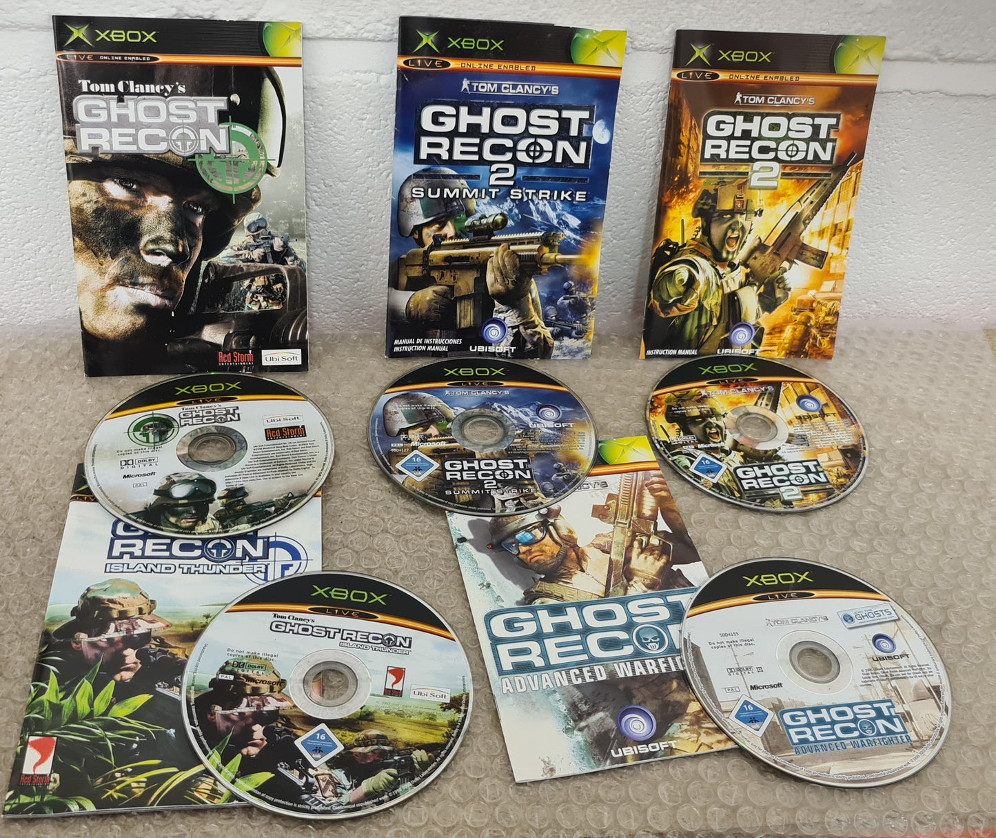 Tom Clancy's Ghost Recon X 5 Microsoft Xbox Game Bundle