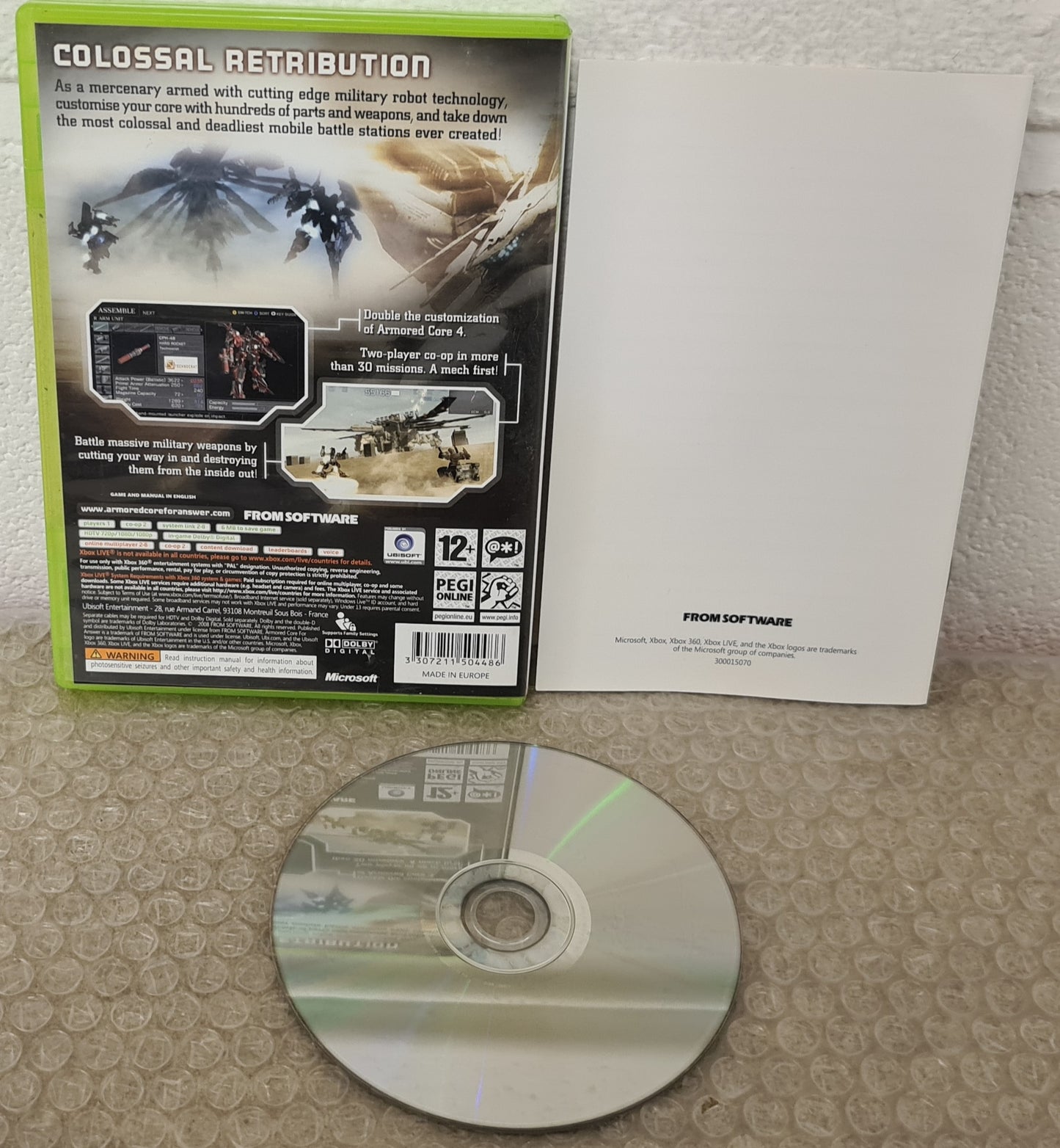 Armored Core for Answer Microsoft Xbox 360 Game