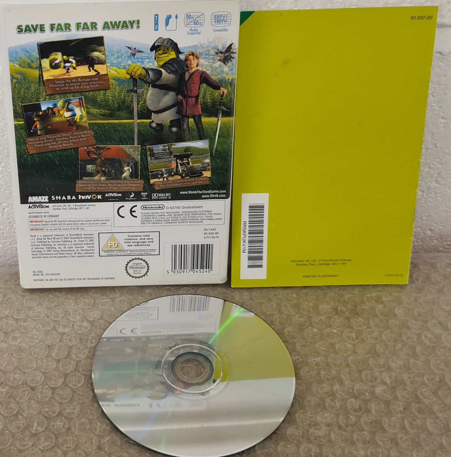 Shrek the Third Nintendo Wii Game