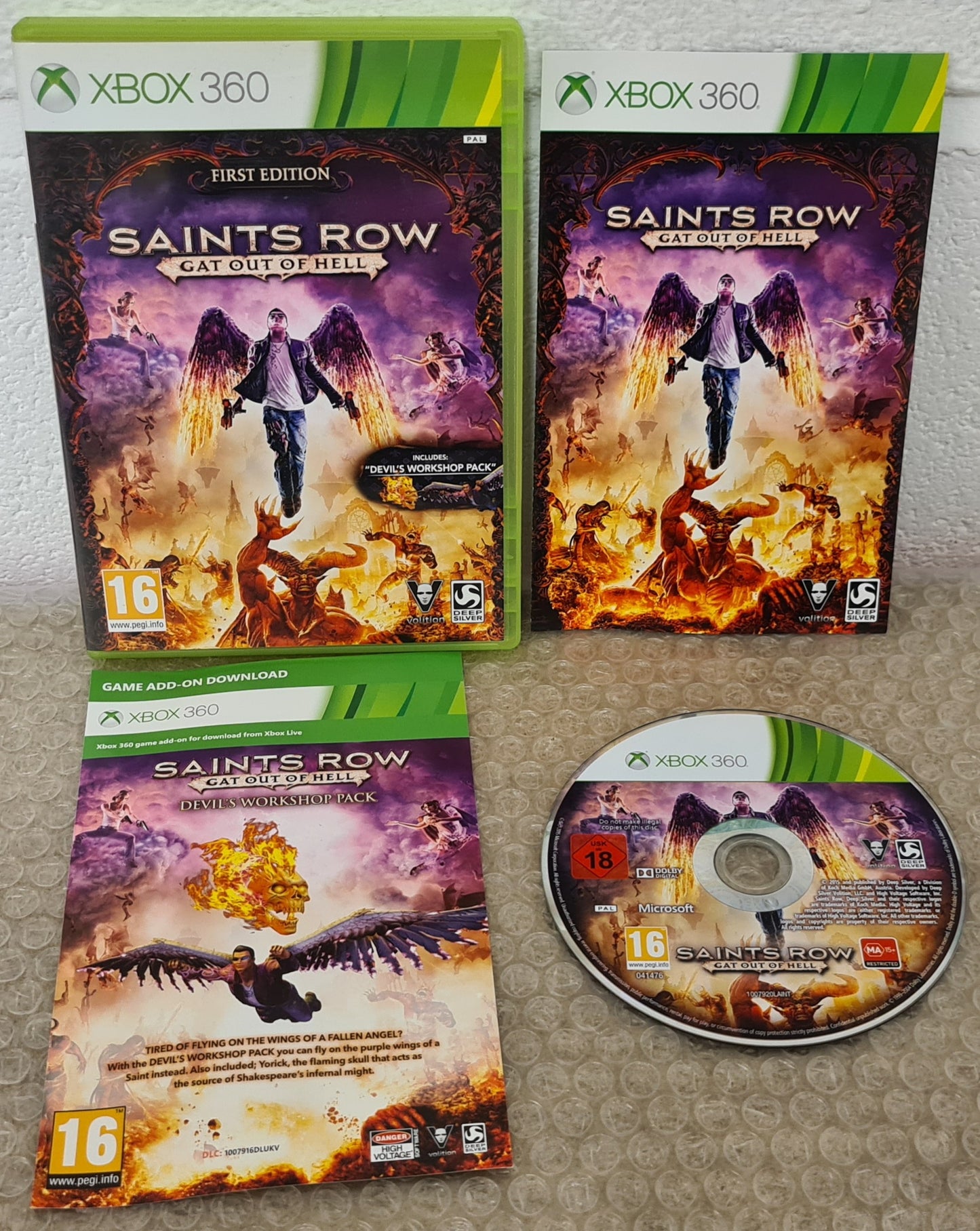 Saints Row Gat out of Hell First Edition Microsoft Xbox 360 Game