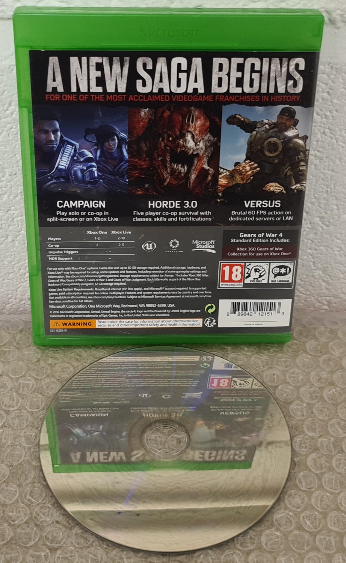 Gears of War 4 Microsoft Xbox One Game