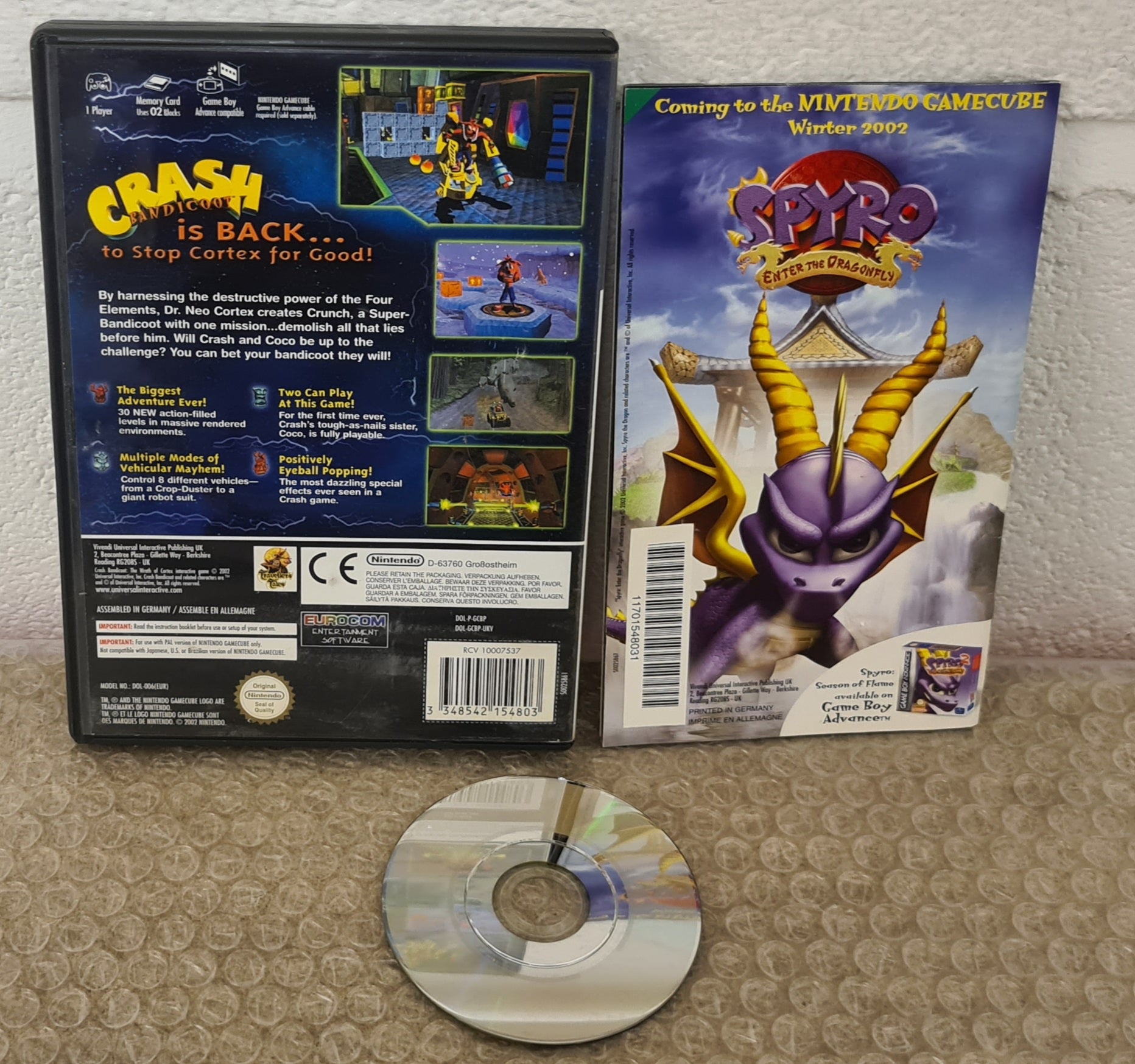 Crash Bandicoot The Wrath of Cortex Nintendo GameCube Game – Retro 