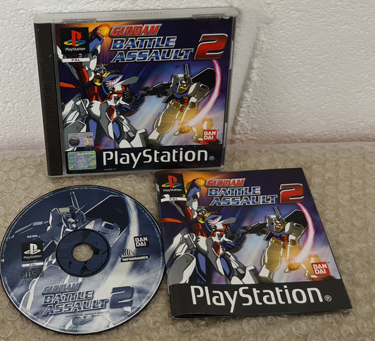 Gundam Battle Assault 2 Sony Playstation 1 (PS1) RARE Game