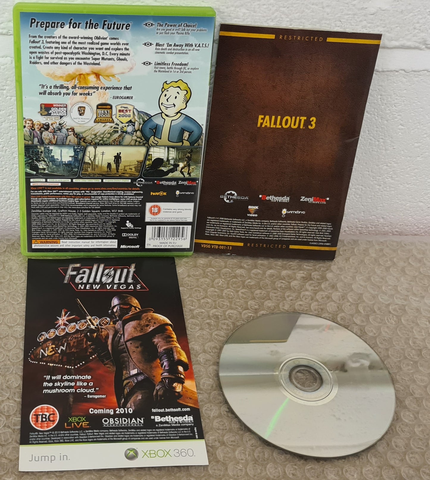 Fallout 3 Microsoft Xbox 360 Game