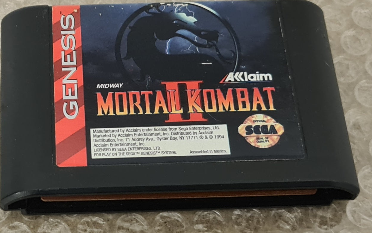 Mortal Kombat II Sega Mega Drive/Genesis Game Cartridge Only