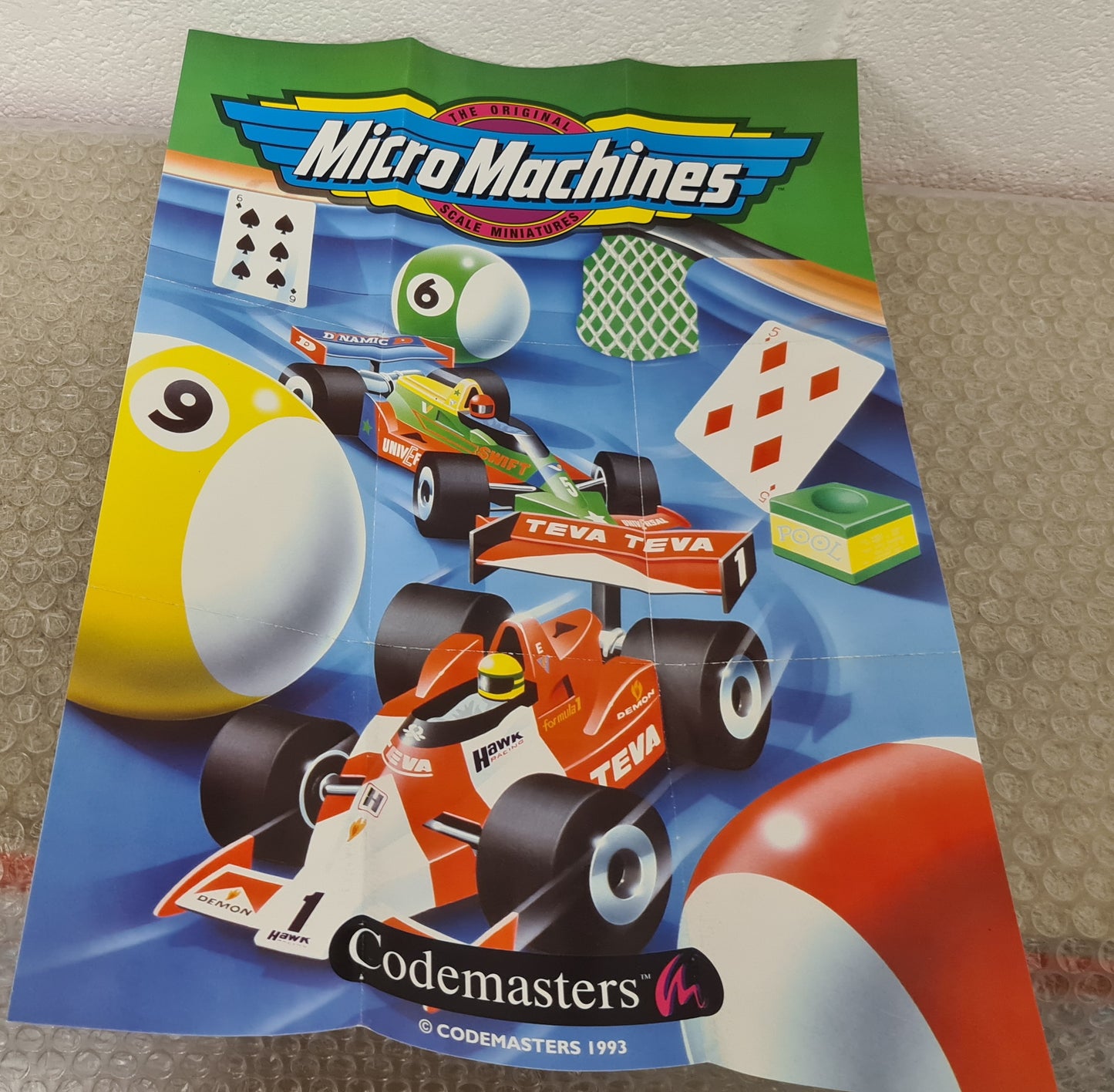 Micro Machines with Poster Sega Mega Drive Game