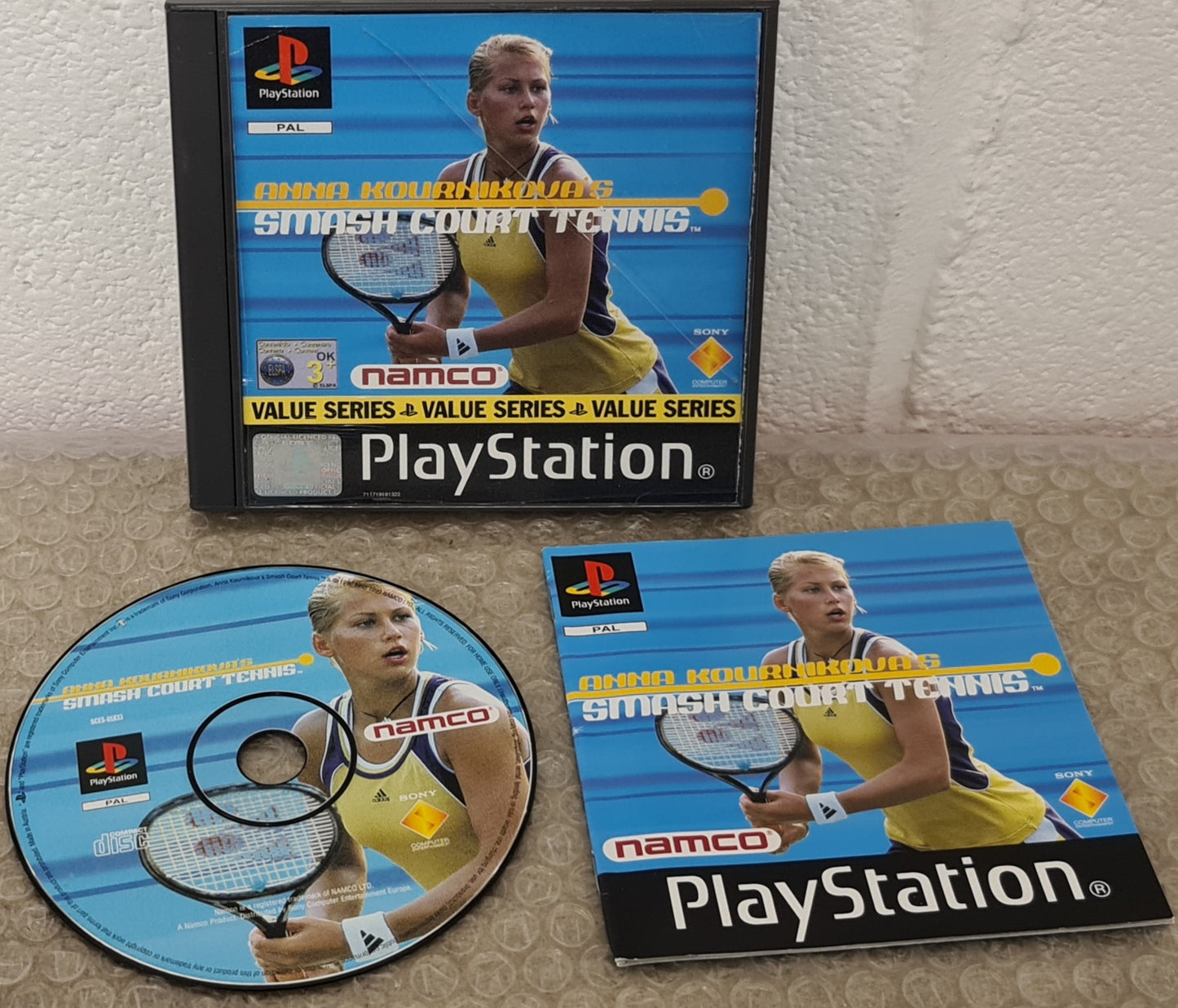 Anna Kournikova's Smash Court Tennis Sony Playstation 1 (PS1) Game