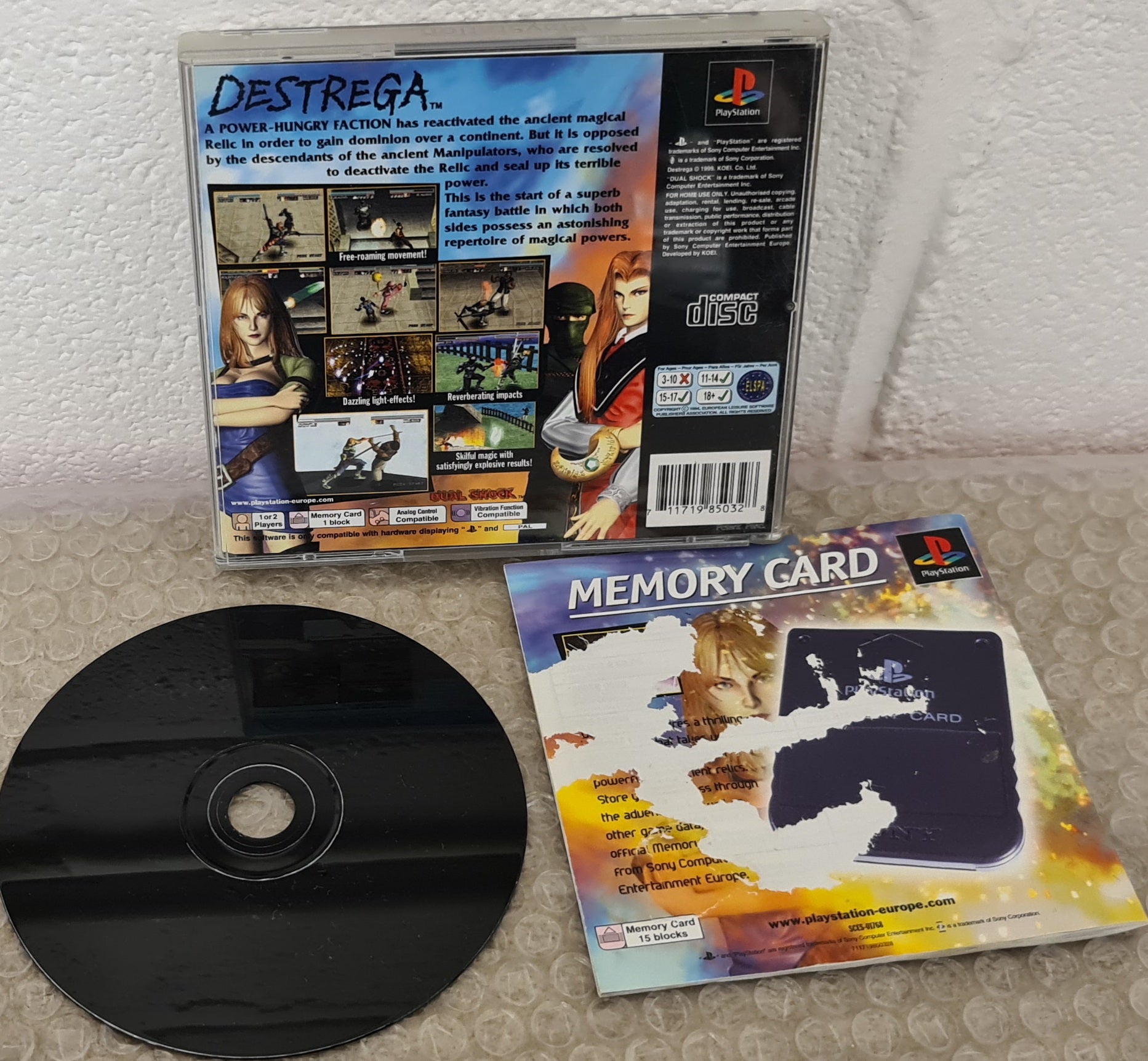 Destrega Sony Playstation 1 (PS1) Game – Retro Gamer Heaven