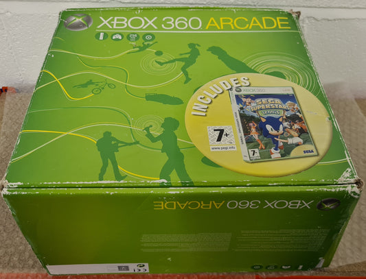Boxed Microsoft Xbox 360 Arcade Console with Sega Superstar Tennis RARE