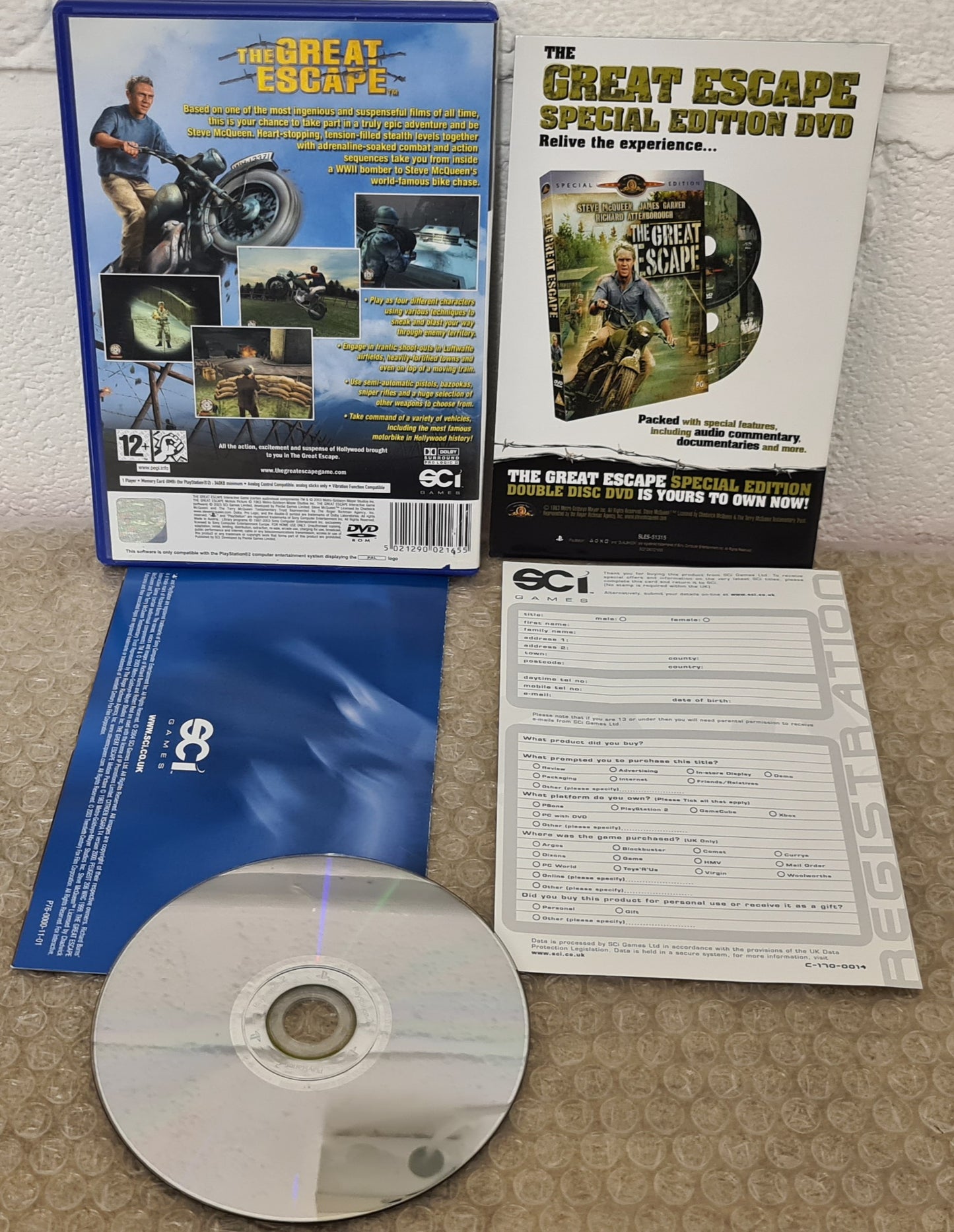 The Great Escape Sony Playstation 2 (PS2) Game