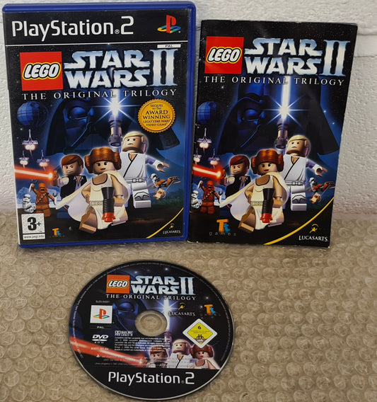 Lego Star Wars II the Original Trilogy Black Label Sony Playstation 2 (PS2) Game