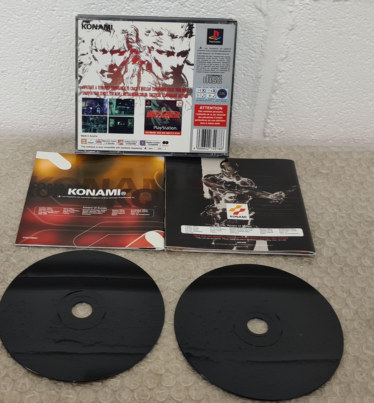 Metal Gear Solid Platinum Sony Playstation 1 (PS1) Game