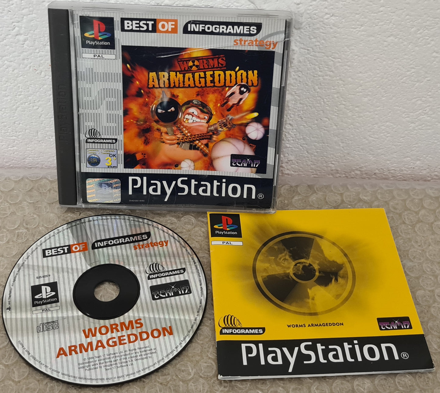 Worms Armageddon Best of Infograms PS1 (Sony Playstation 1) Game
