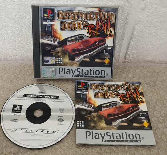 Destruction Derby Raw Platinum Sony Playstation 1 (PS1) Game
