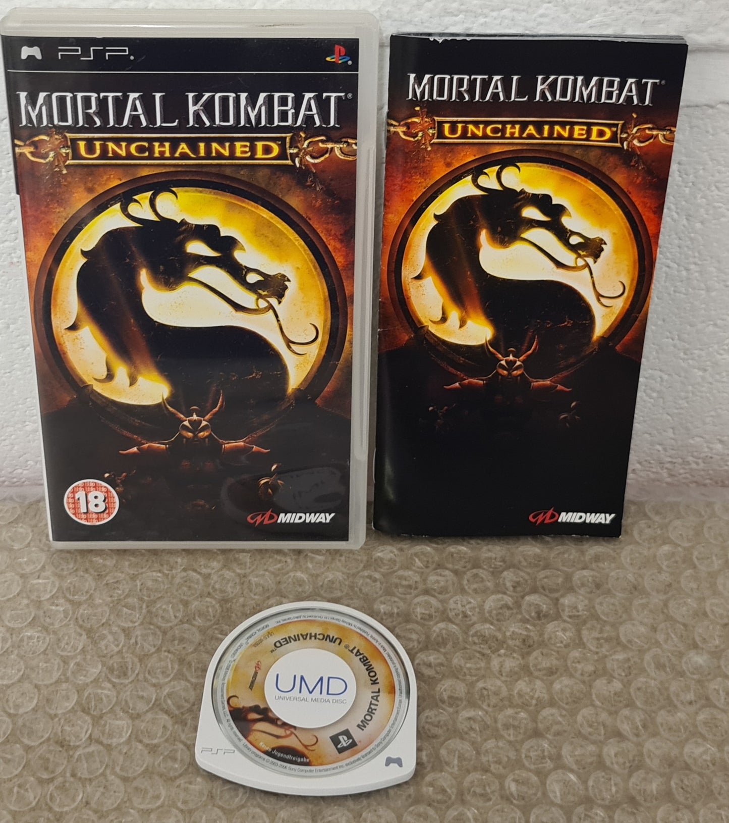 Mortal Kombat Unchained Sony PSP Game