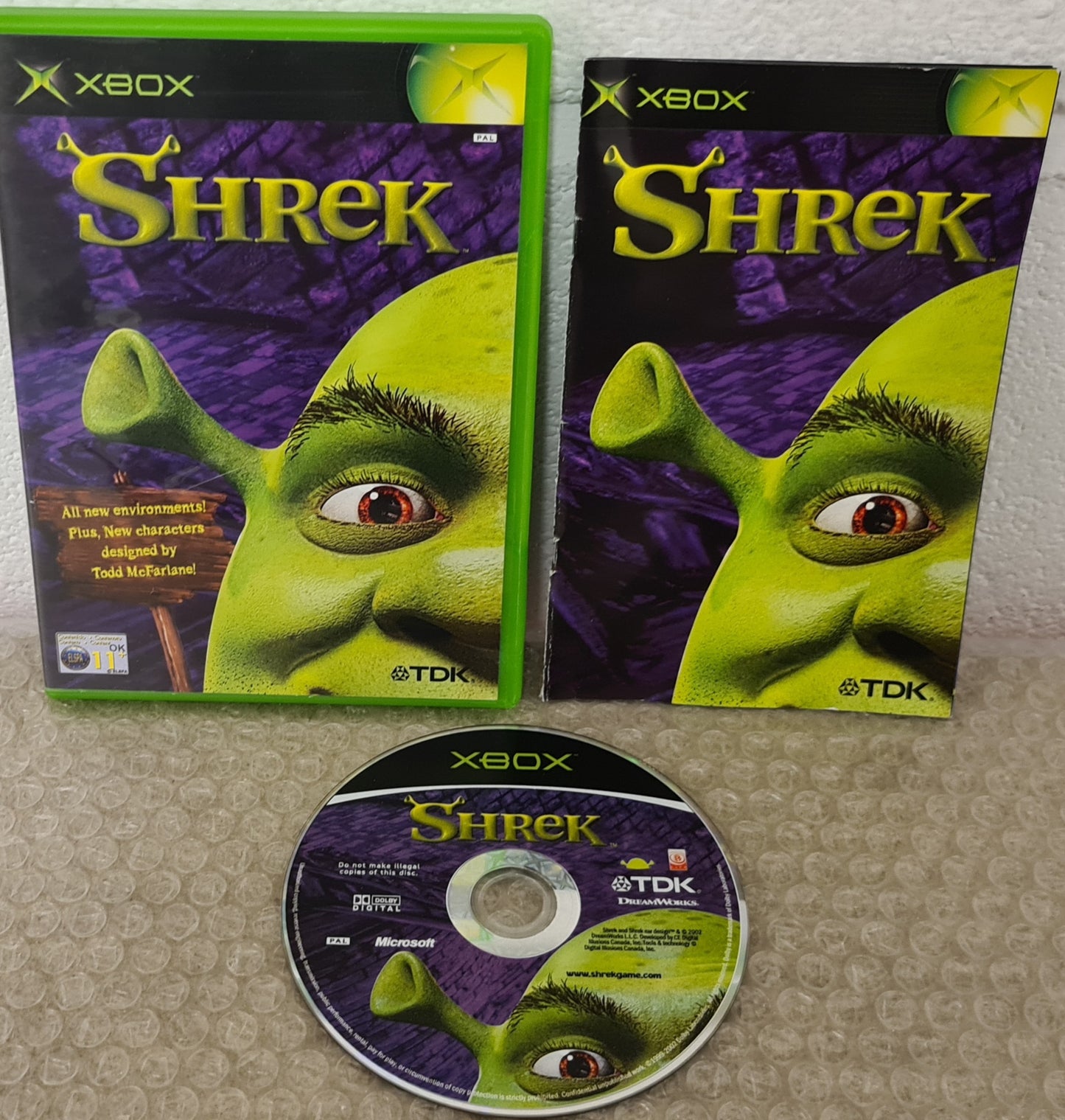 Shrek Microsoft Xbox Game