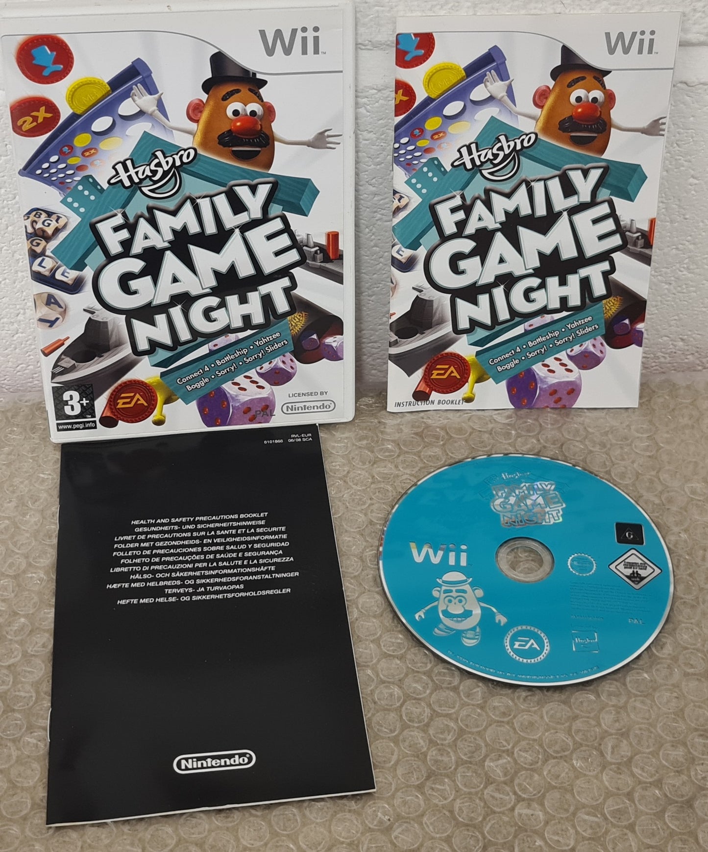 Hasbro Family Game Night Nintendo Wii Game