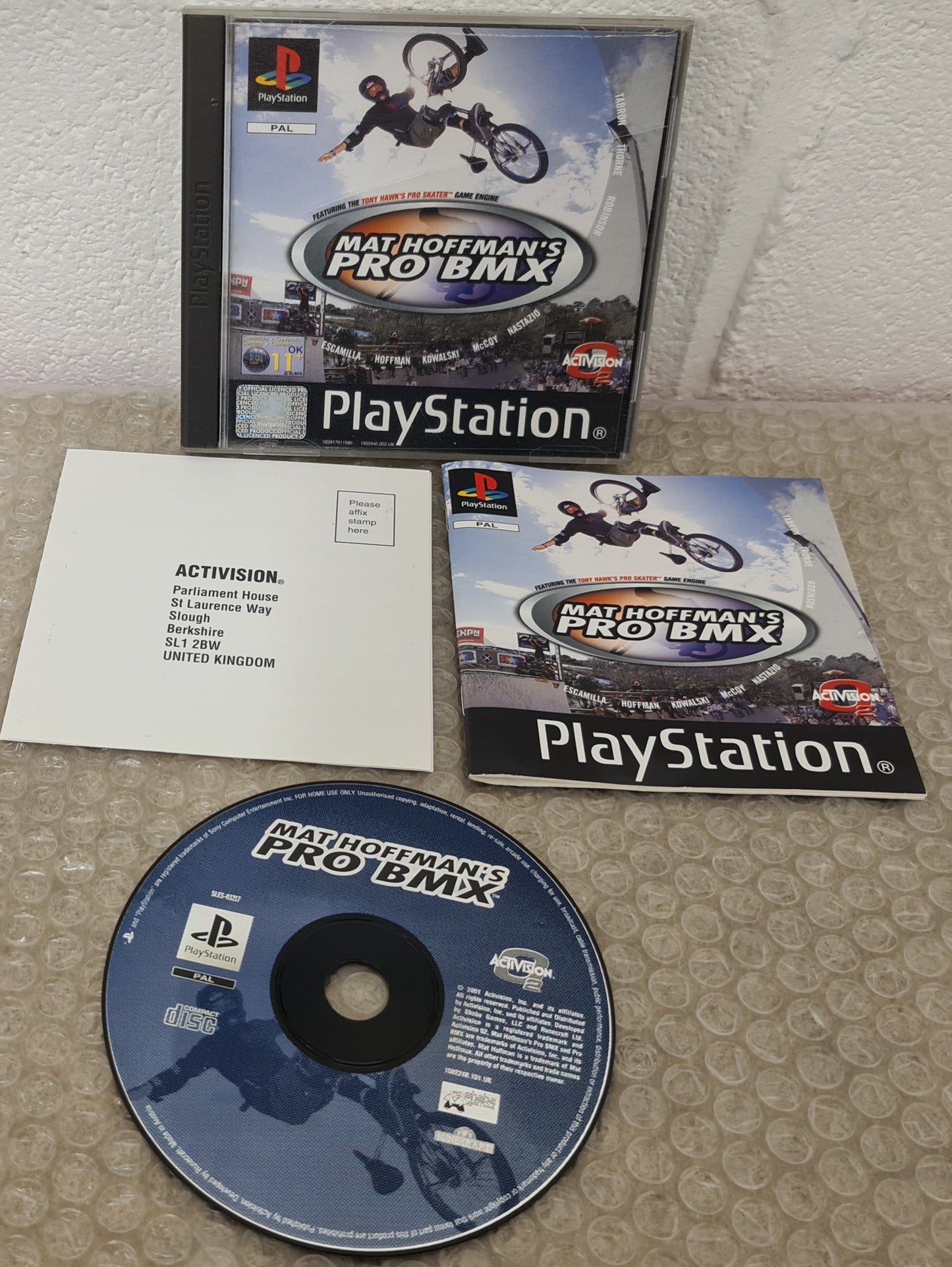 Mat Hoffman's Pro BMX Sony Playstation 1 (PS1) Game