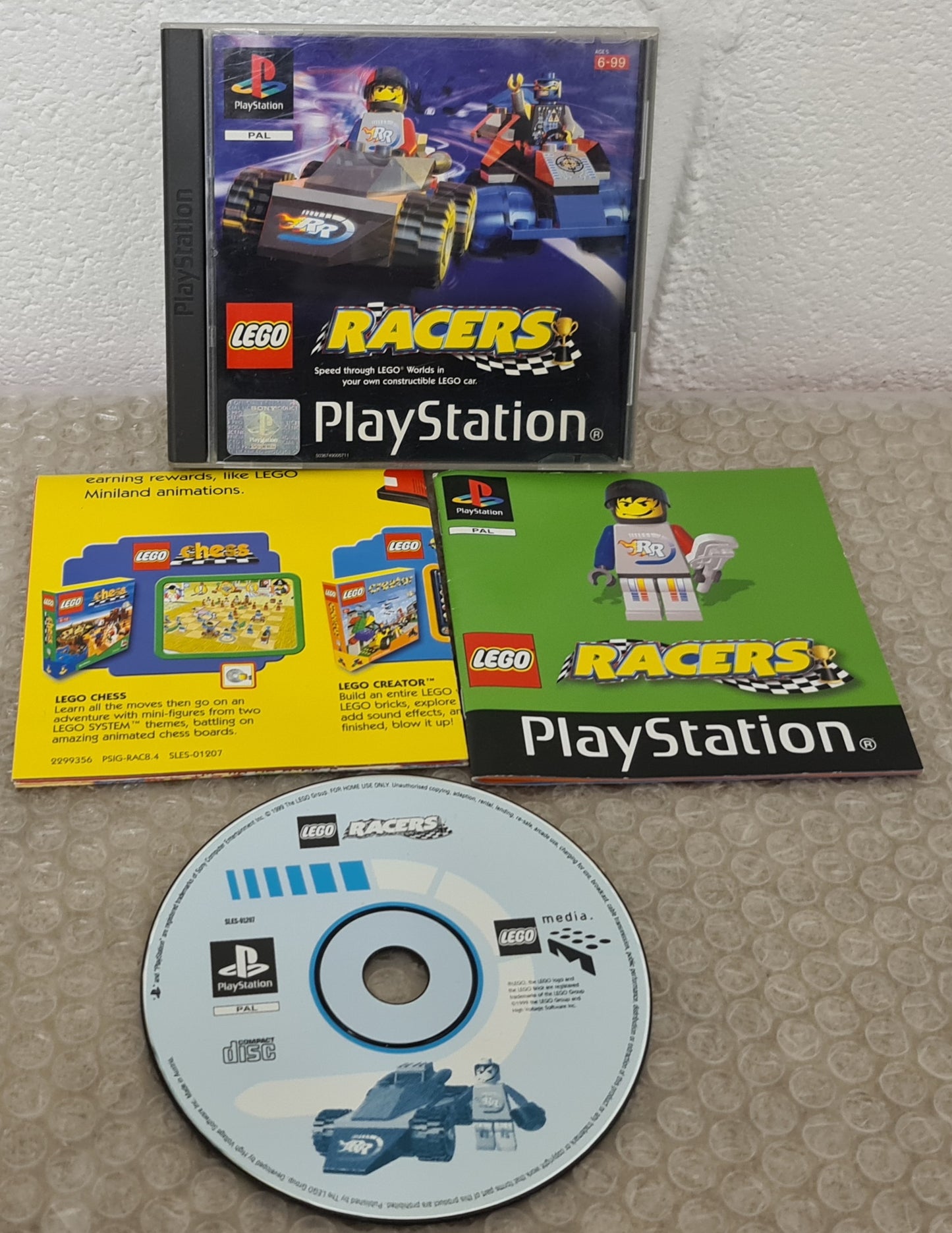Lego Racers with Poster Sony Playstation 1 (PS1) Game