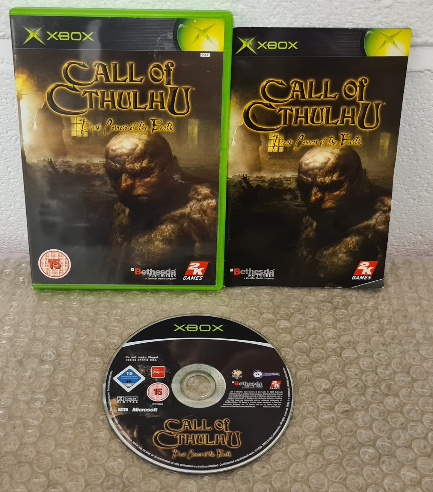 Call of Cthulhu Dark Corners of the Earth Microsoft Xbox Game