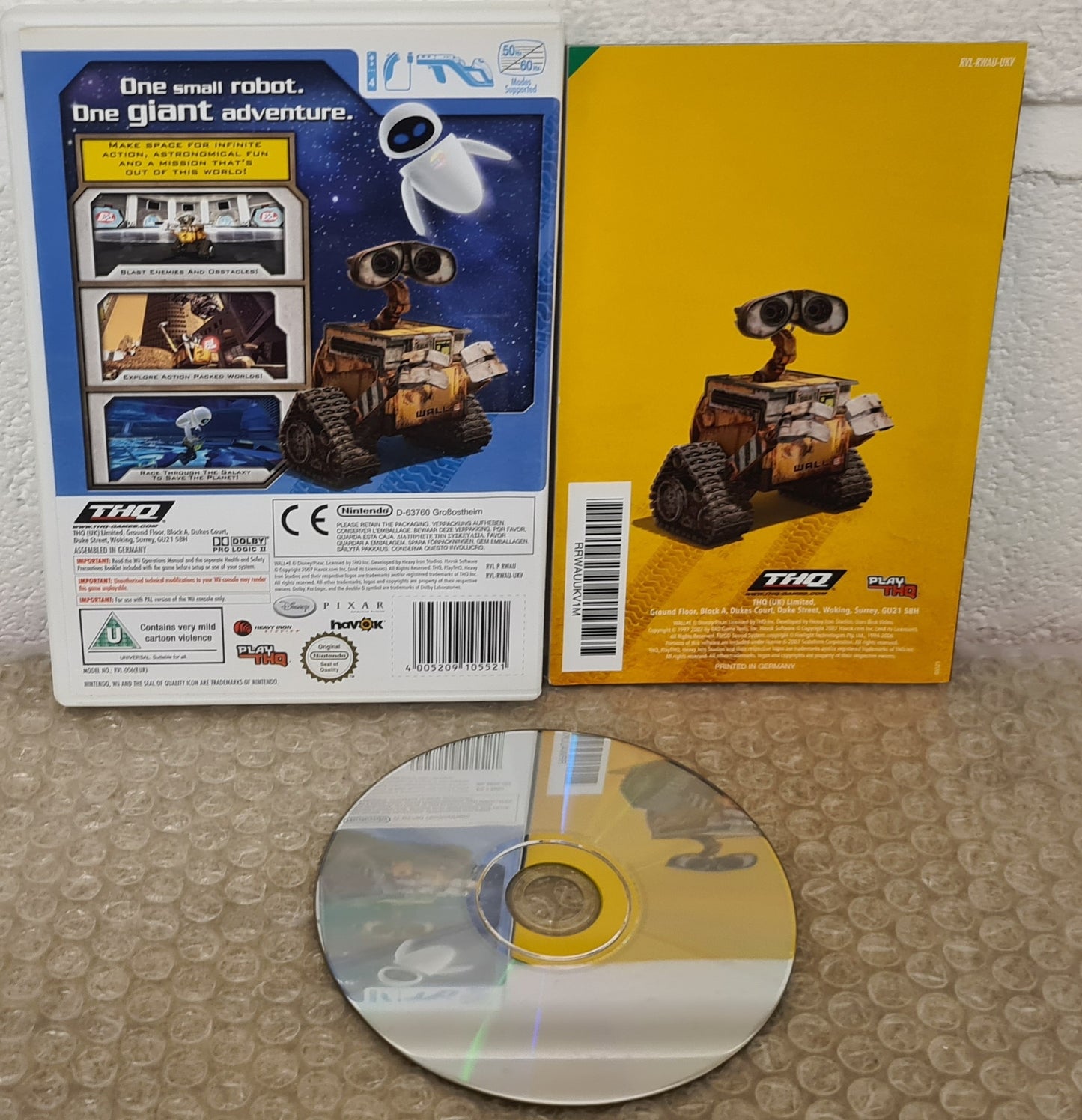 Disney Pixar Wall-E Nintendo Wii Game