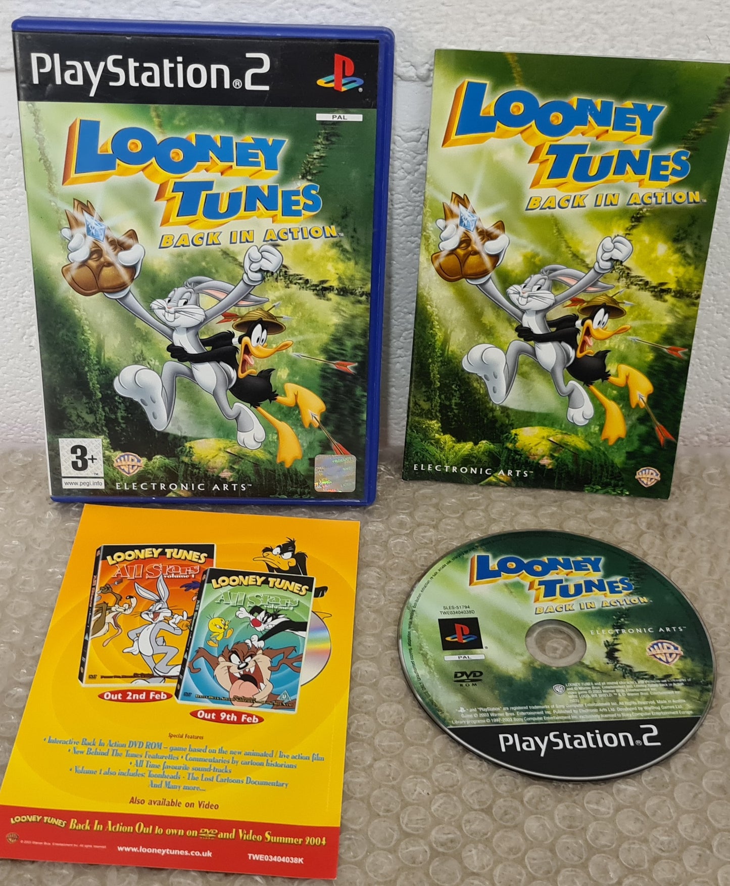 Looney Tunes Back in Action Sony Playstation 2 (PS2) Game
