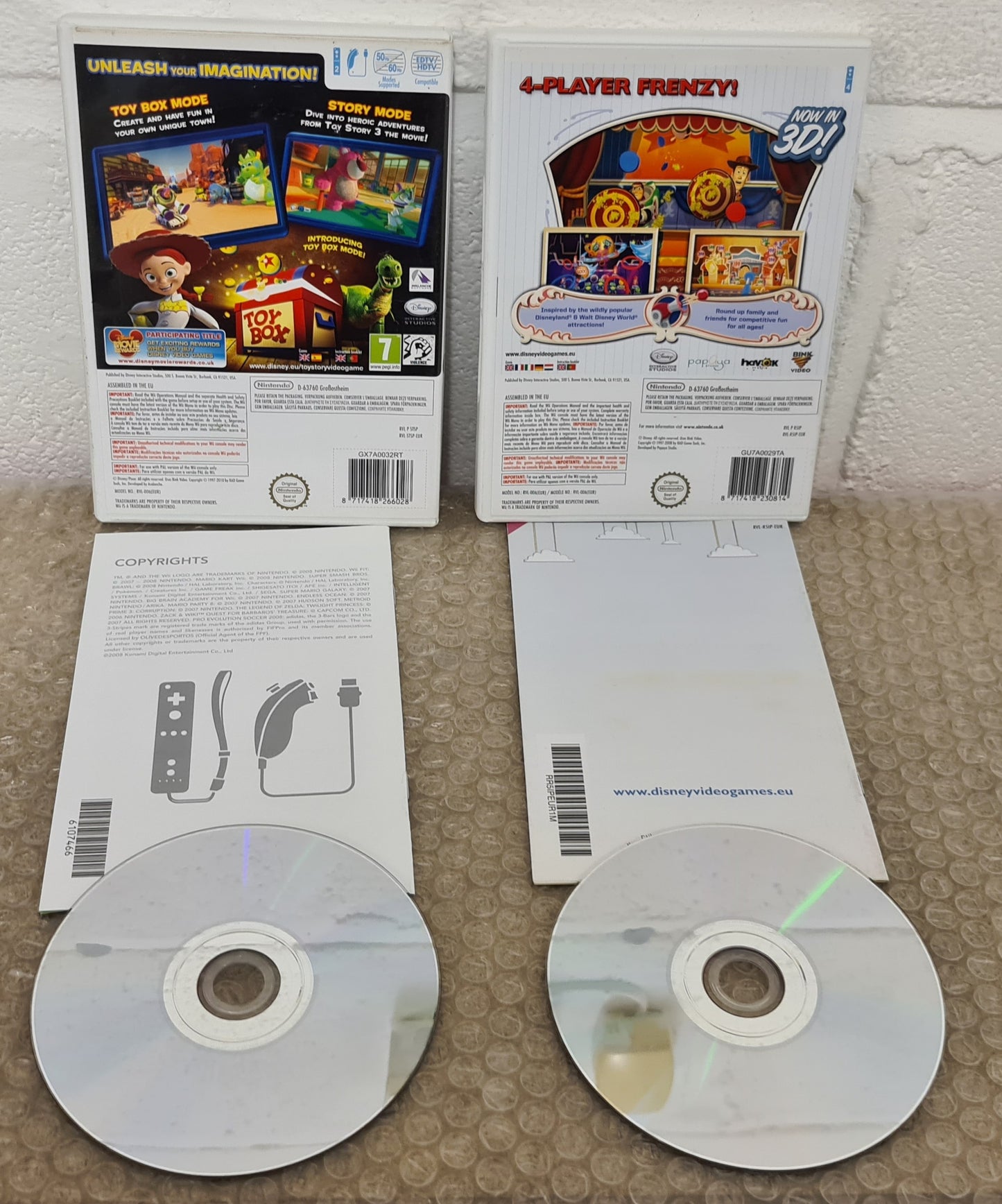 Toy Story 3 & Mania Nintendo Wii Game Bundle