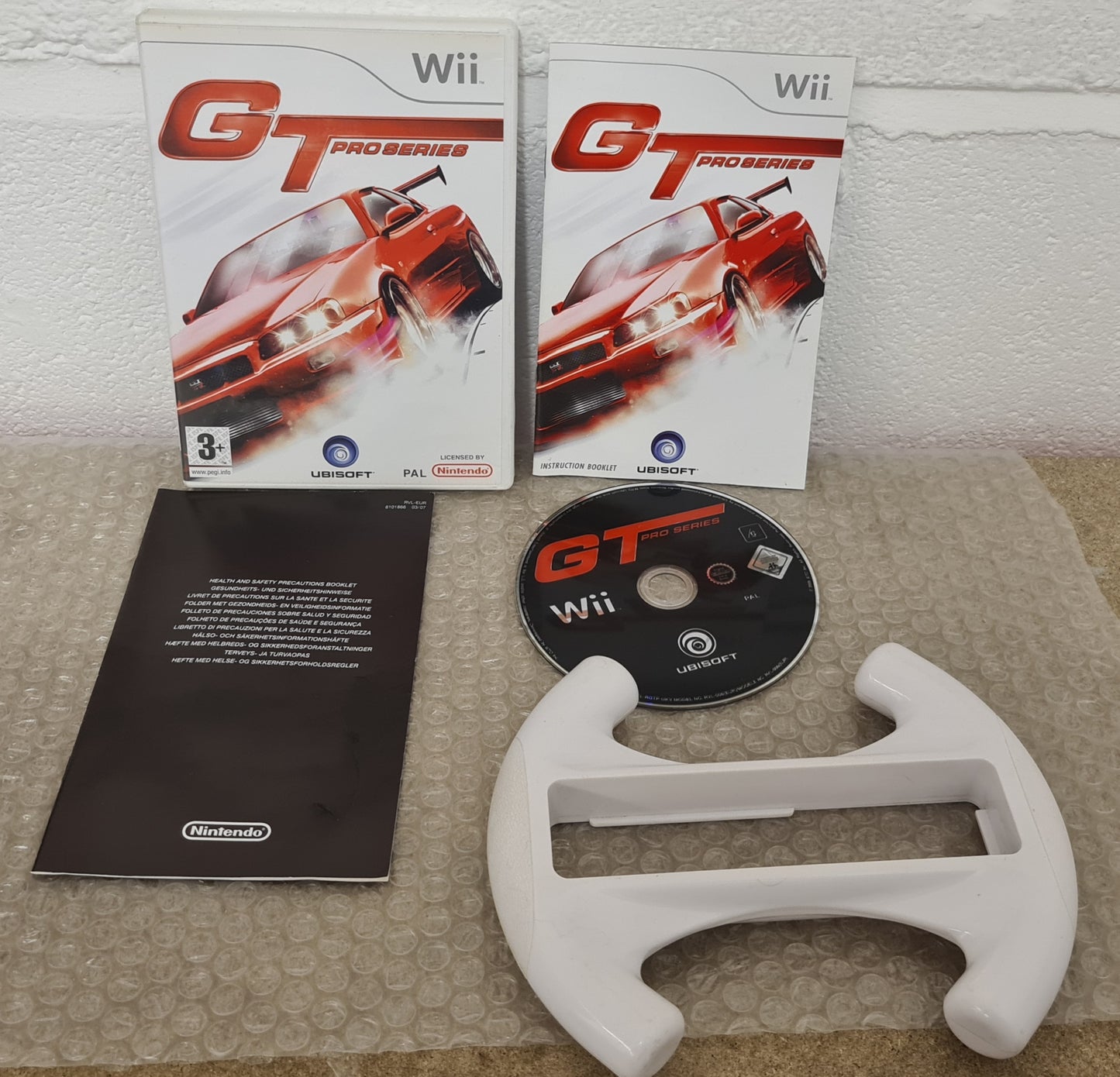 GT Pro Series with Racing Wheel Nintendo Wii Game & Accessory