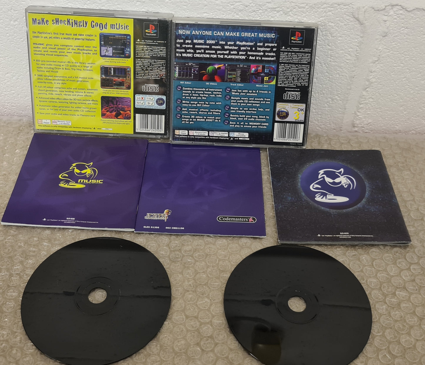Music & Music 2000 Sony Playstation 1 (PS1) Game Bundle
