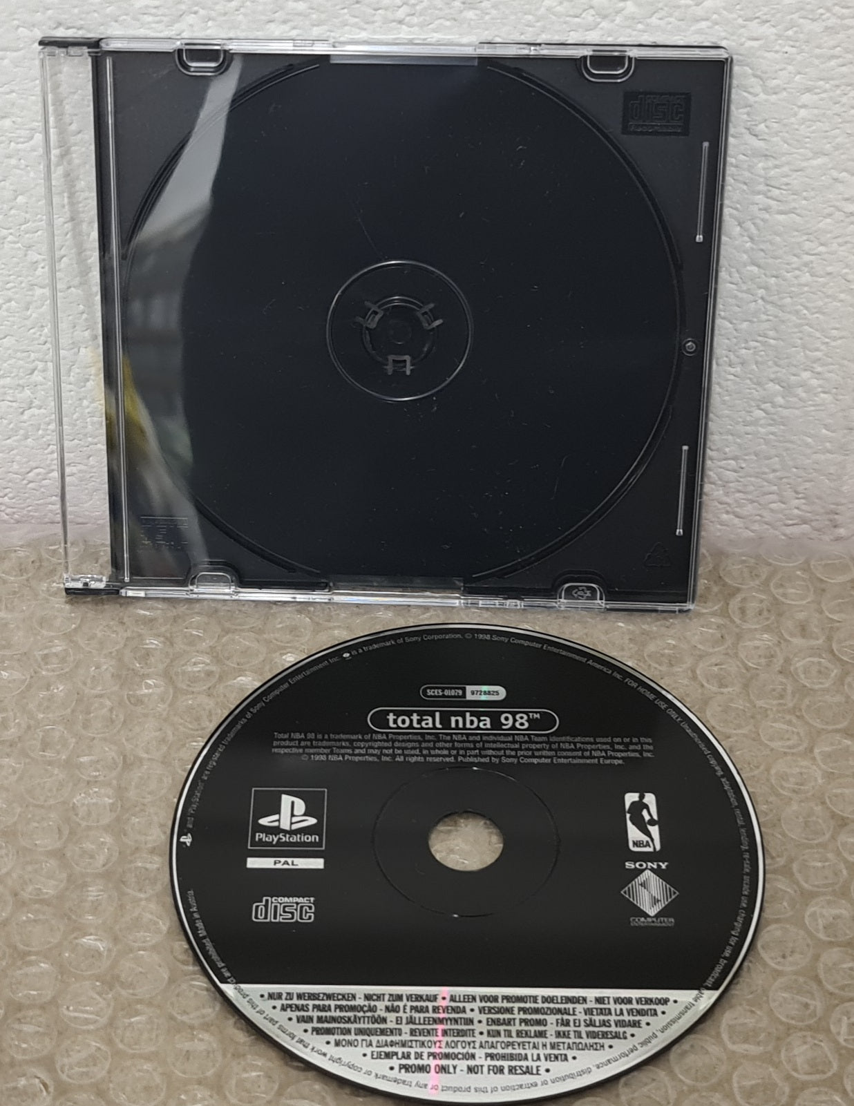 Total NBA 98 Sony Playstation 1 (PS1) Game RARE Promo Disc Only