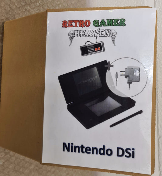 Nintendo DSI Matt Black Console with Free Zelda Four Swords Download in Custom Gift Box