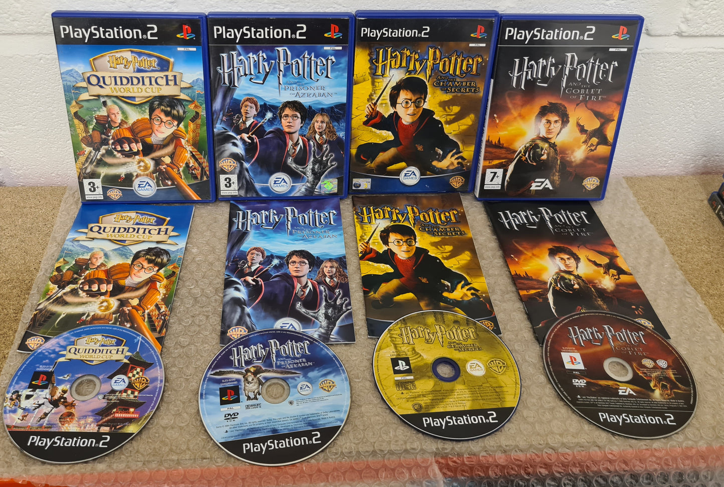 Harry Potter x 4 Sony Playstation 2 (PS2) Game Bundle