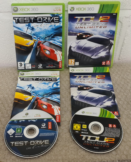 Test Drive Unlimited 1 & 2 Microsoft Xbox 360 Game Bundle