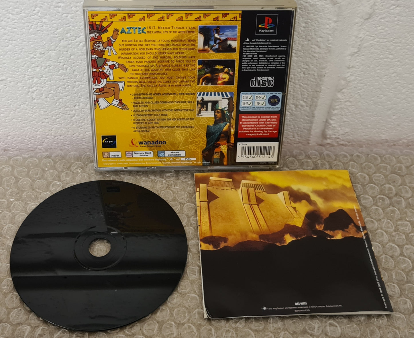 Aztec Sony Playstation 1 (PS1) Game