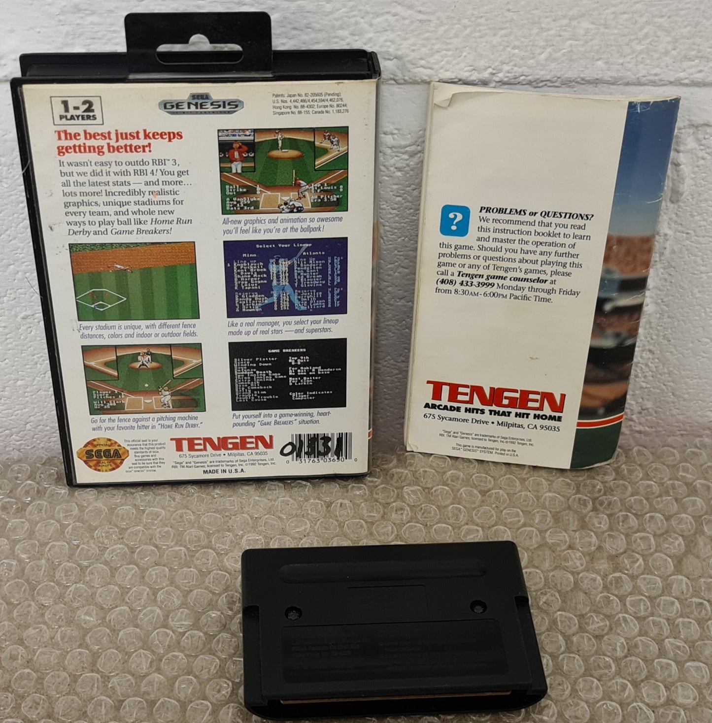 RBI Baseball 4 Sega Mega Drive/Genesis Game
