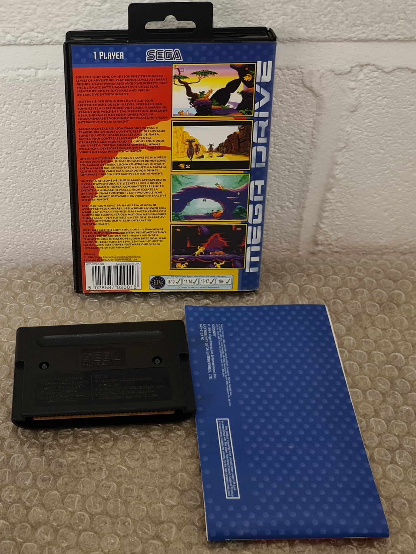 The Lion King Sega Mega Drive Game