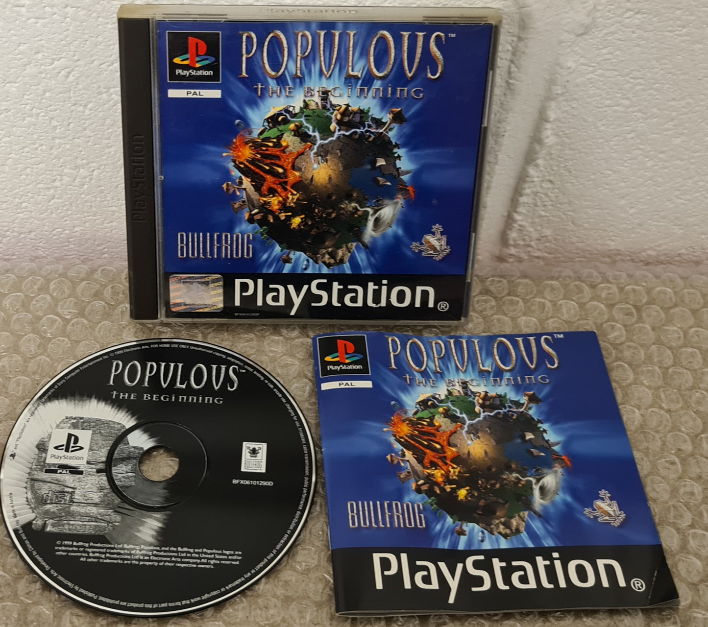 Populous the Beginning Sony Playstation 1 (PS1) Game