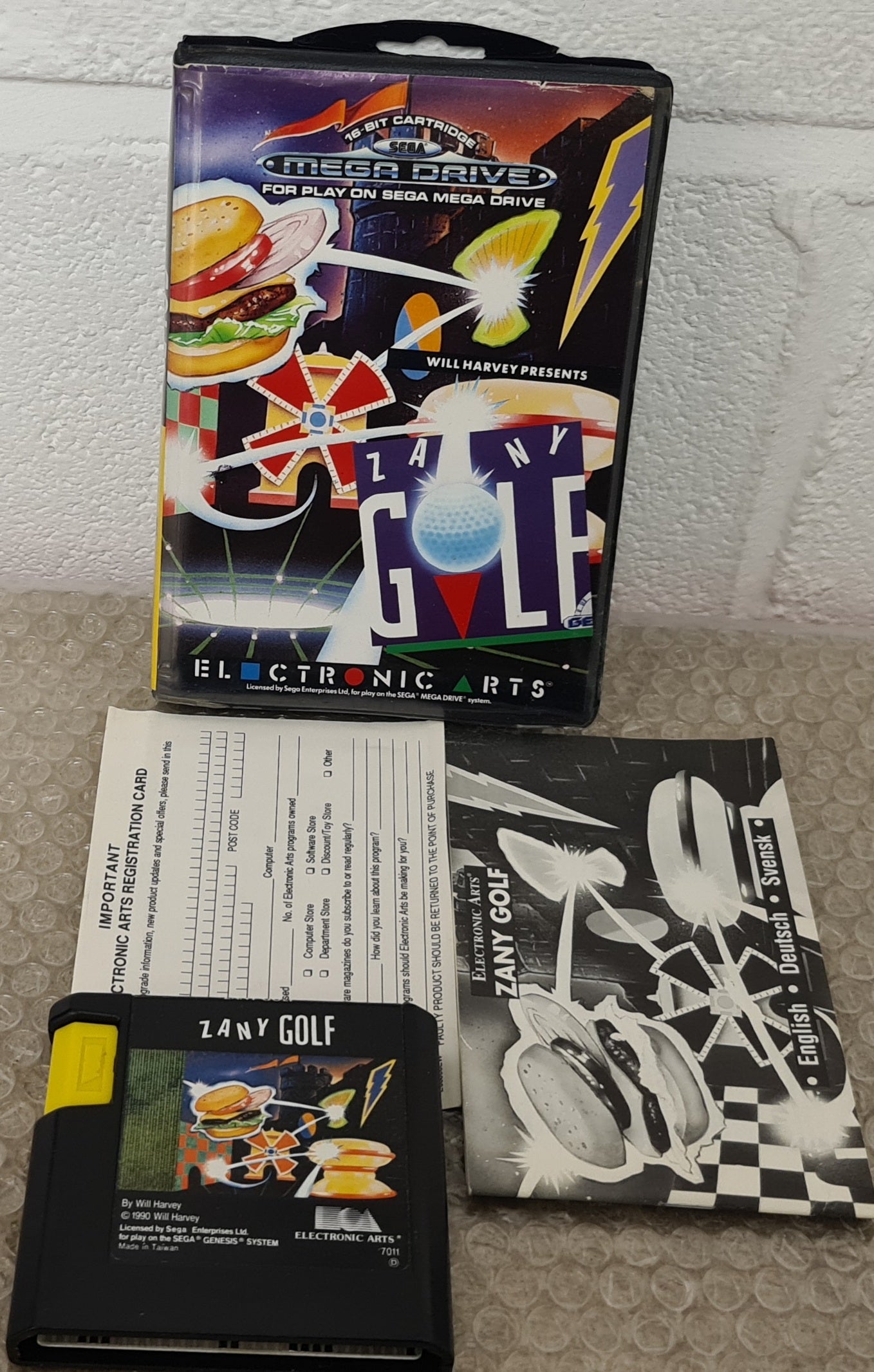 Zany Golf Sega Mega Drive RARE Game
