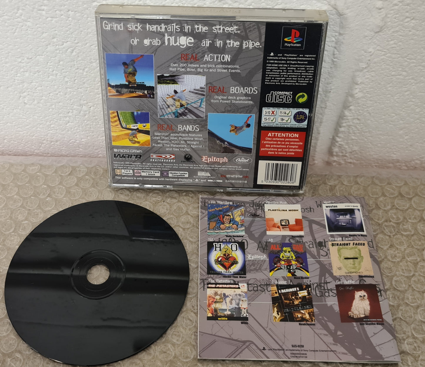 Street Skater Sony Playstation 1 (PS1) Game