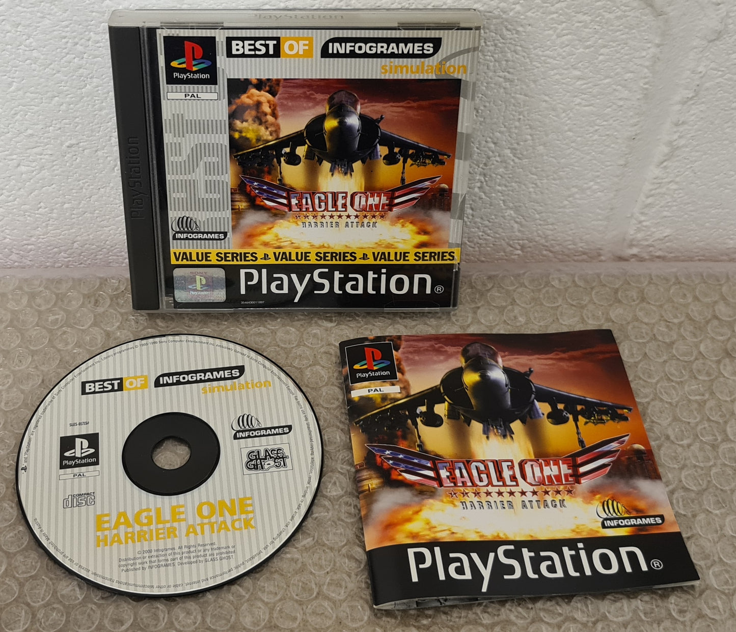 Eagle One Harrier Attack Best of Infogrames Sony Playstation 1 (PS1) Game