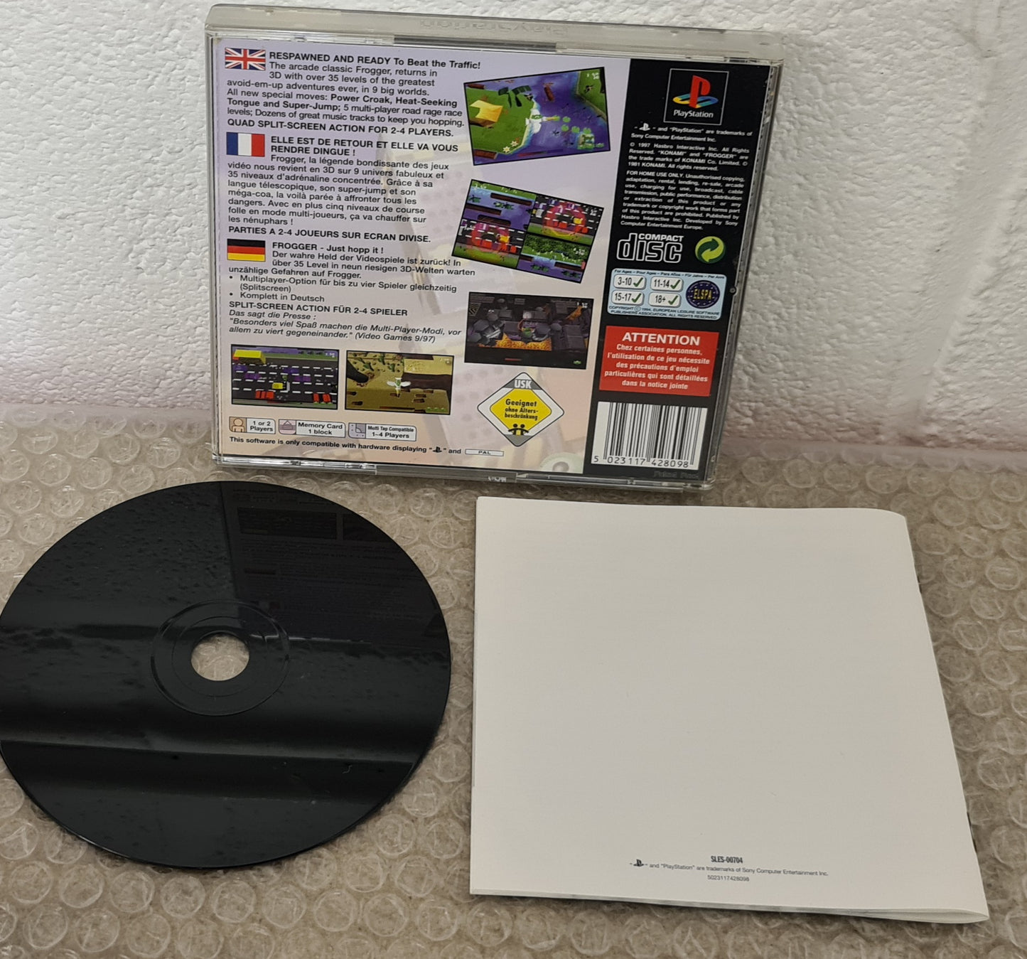 Frogger Sony Playstation 1 (PS1) Game