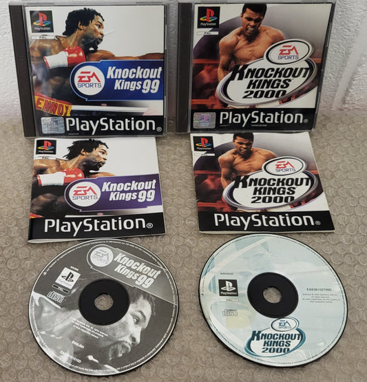 Knockout Kings 99 & 2000 Sony Playstation 1 (PS1) Game Bundle