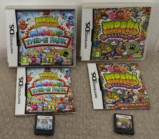 Moshi Monsters Theme Park & Zoo Nintendo DS Game Bundle