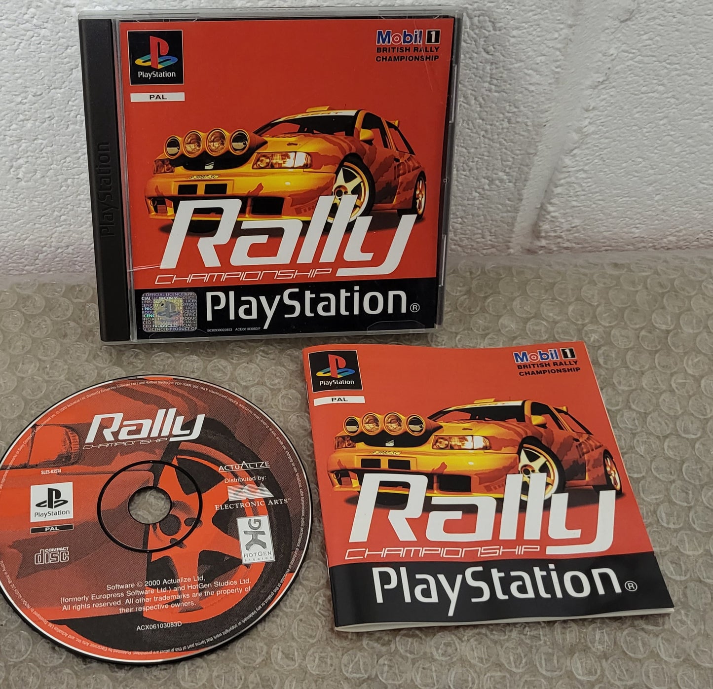 Mobil 1 Rally Championship Sony Playstation 1 (PS1) Game
