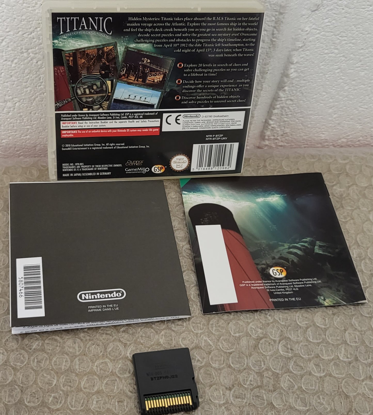 Titanic Secrets of the Fateful Voyage Nintendo DS Game